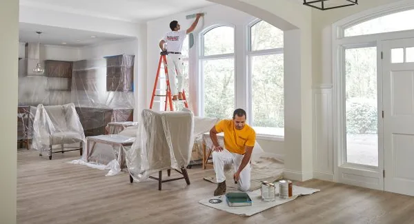 Interior painters at work, from the Wences website